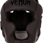 Venum Kinder Kopfschutz Boxhelm leicht schwarz-0