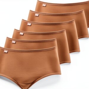 Damen Midi Slips Baumwolle Lycra Bequem 3er Pack-0